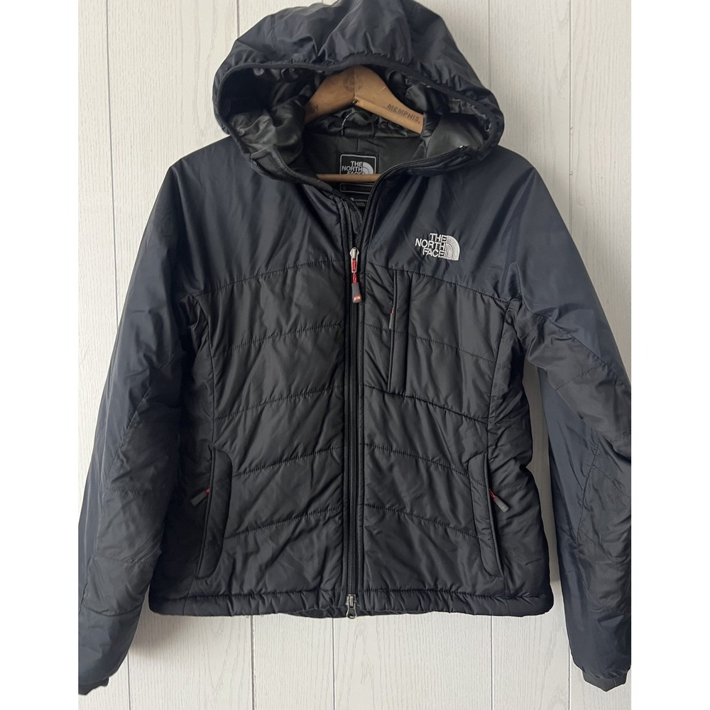 The North Face Womens S Summit Series Hooded Insulated Jacket Black HyVent